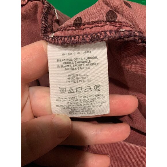 Pilcro and the Letterpress Cranberry Red “Hyphen" Straight Leg Pants, Size 28 - Picture 7 of 7